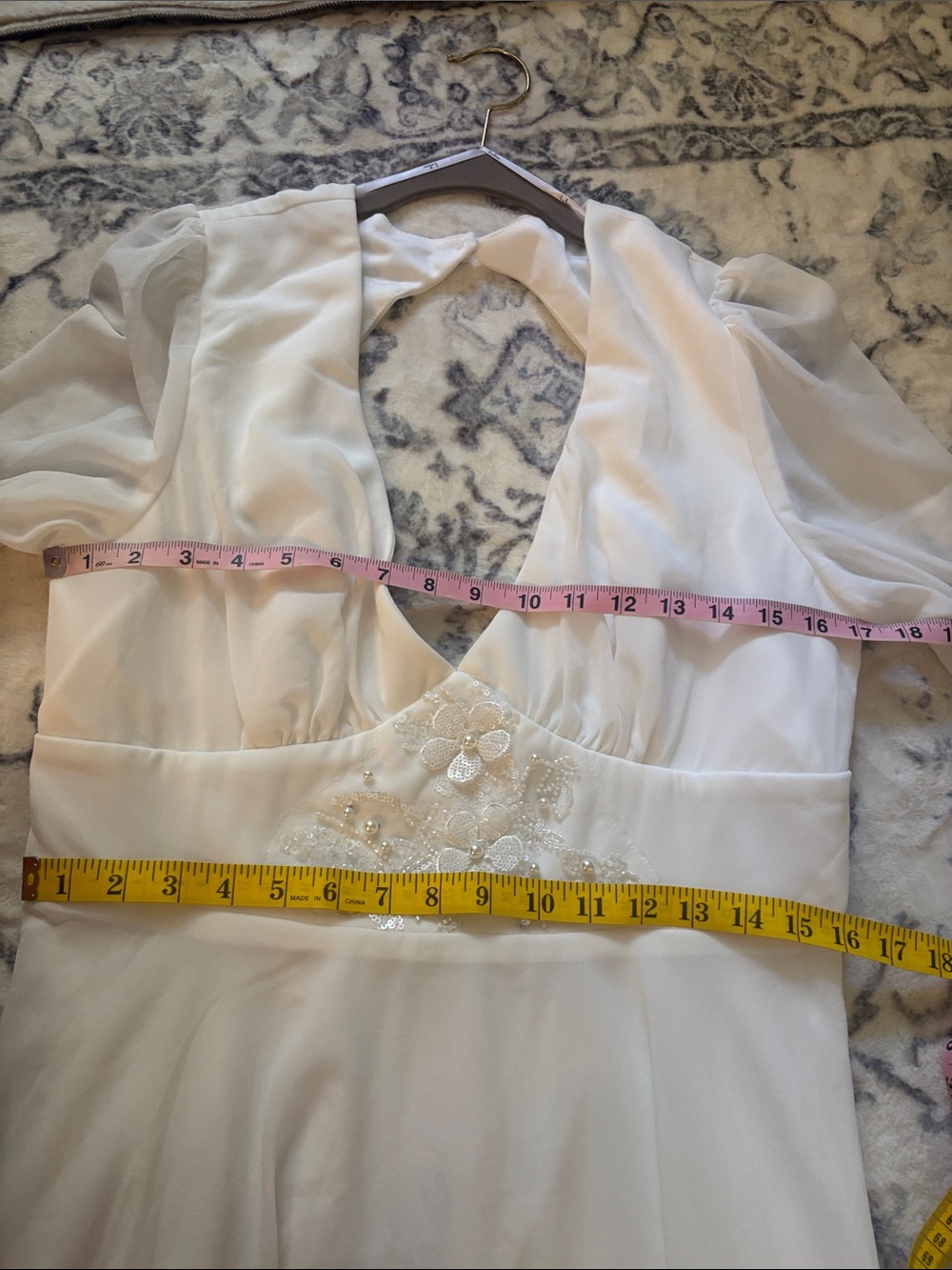 Lulus Angelic Adoration White Backless Maxi Dress Size XL NWT Wedding Vintage - Picture 5 of 9